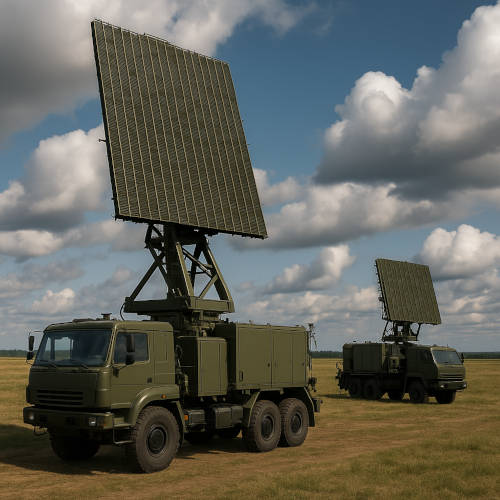 Wojskowy radar na ciezarowce - mobilny system wykrywania
